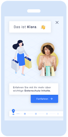 E-Learning Modul, Story Teil zur Einführung in das Thema.